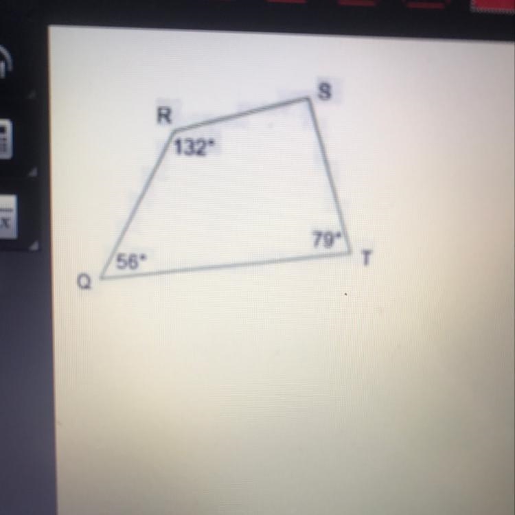 What is the measure of angle S? 48° 56° 93° 101°-example-1