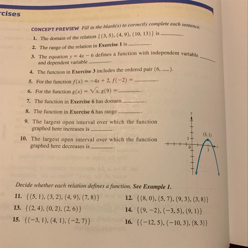 I need help on number 9 and 10-example-1