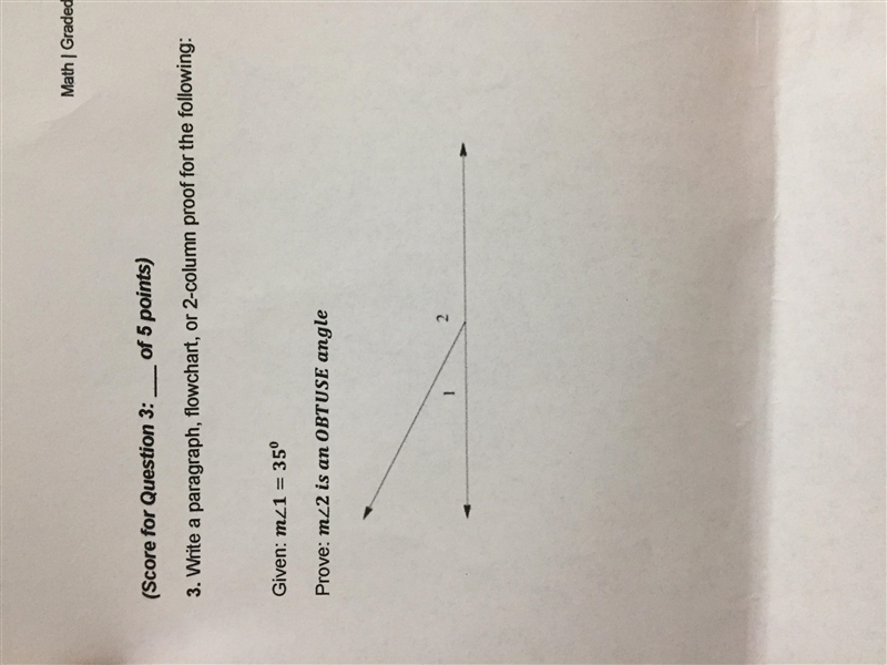 Please help me Write a paragraph, flowchart, or 2 column proof for the following.-example-1