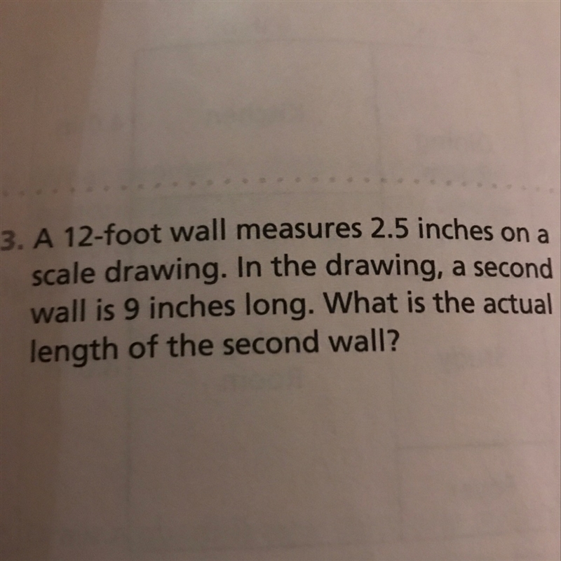 What is the actual length of the second wall?-example-1