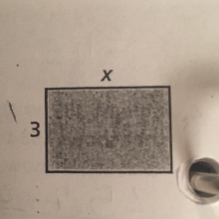 10. The perimeter of the table shown is 16 feet. Write an equation in the form px-example-1