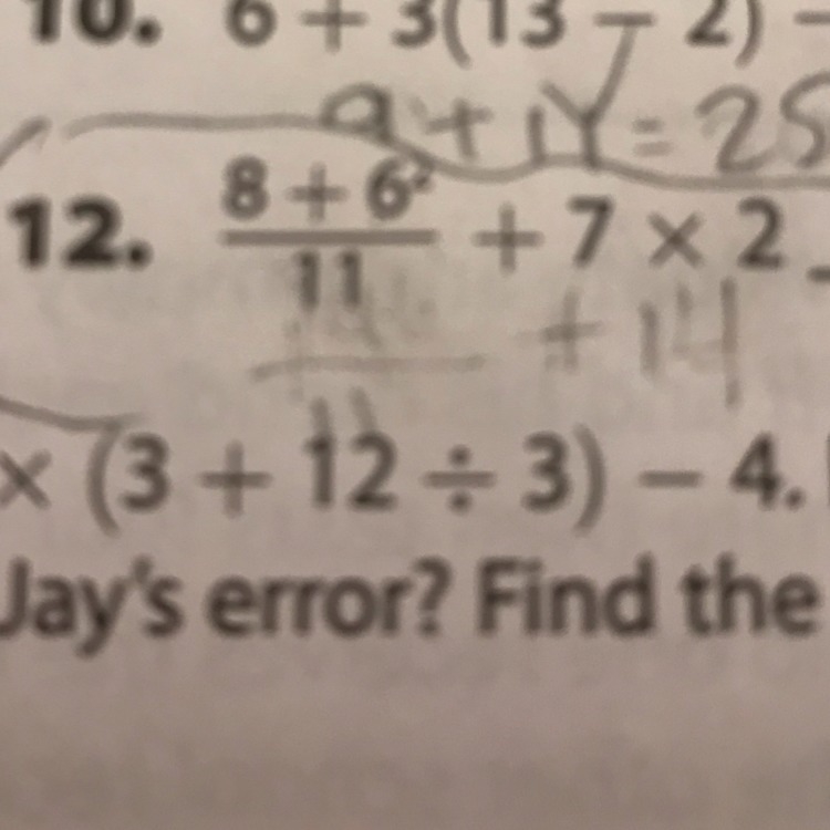 Simplify each expression using order of operations. (the one that’s circled)-example-1