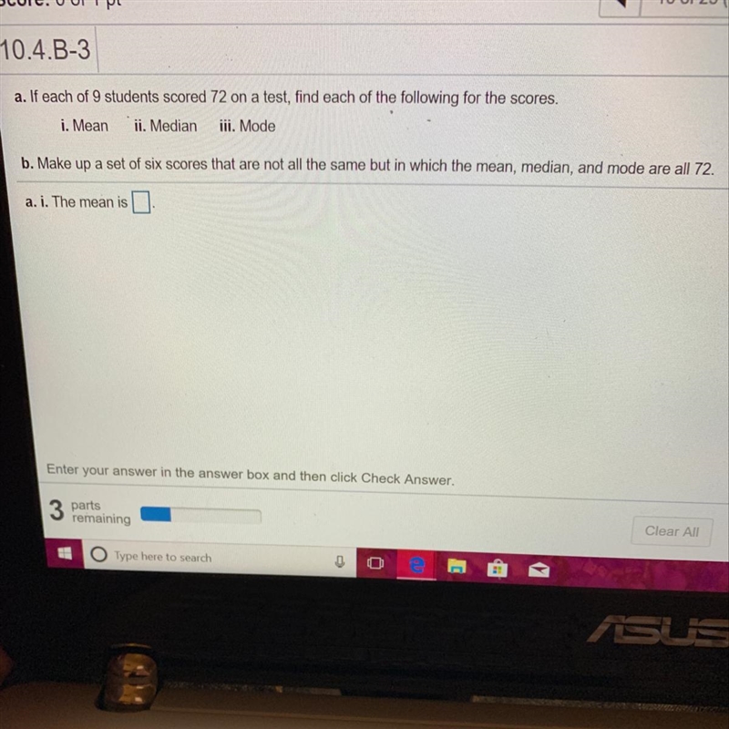 I need the answer to a parts I-iii and the answer to b-example-1