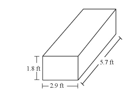 Which is the BEST estimate for the surface area of the prism? A) 34 ft^2 B) 48 ft-example-1