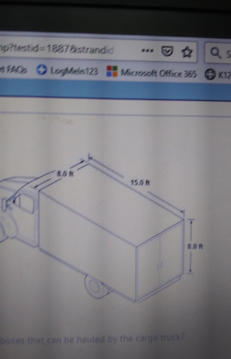 What is the maximum number of it boxes that can be hauled by the cargo truck? A) 64 B-example-1