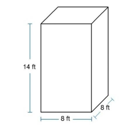 What is the volume of the rectangular prism A. 30ft3 B. 224ft3 C. 576ft3 D. 896ft-example-1