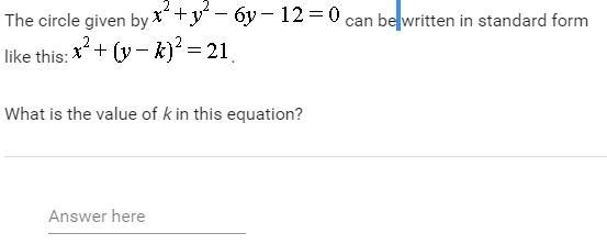 The circle given by x^2+y^2-6y-12=0 can be written in standard form like this: x^2+(y-example-1