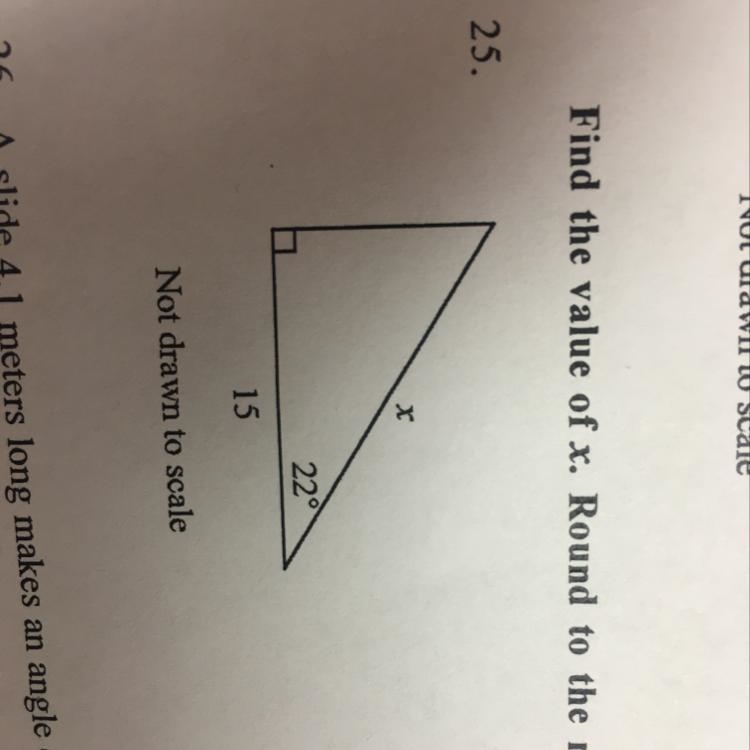 Find the value of x. Round to the nearest tenth-example-1