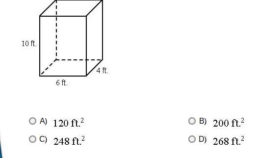 The base of this right prism is a rectangle. What is the surface area of the prism-example-1