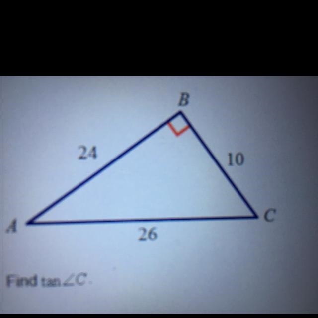 Find tanof angle C.-example-1