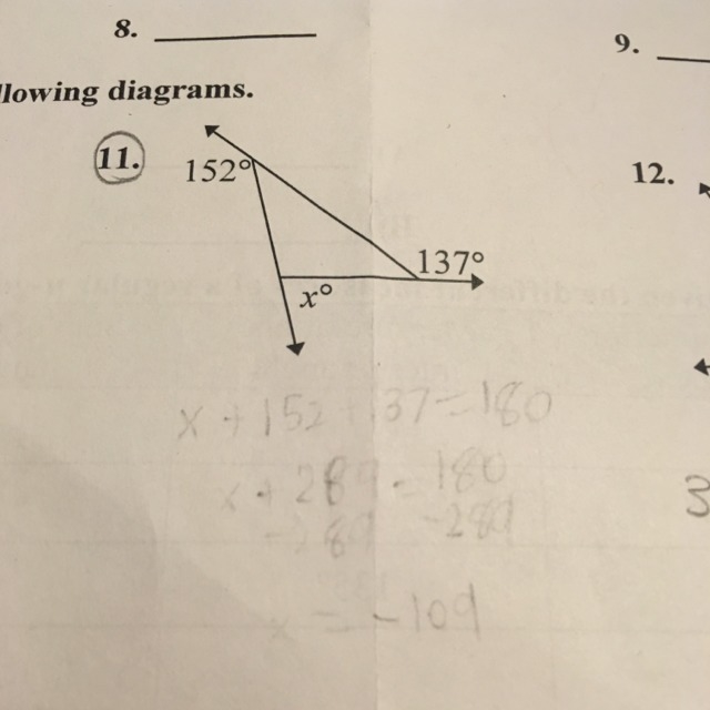 Find x in the following diagram-example-1