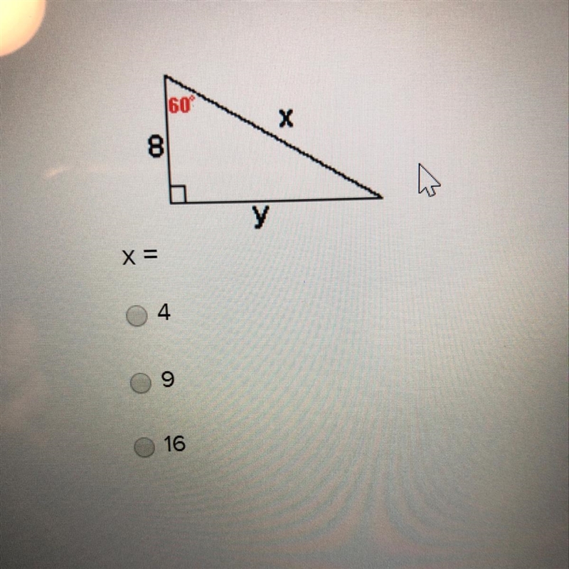 Help please! x= 4 9 16-example-1