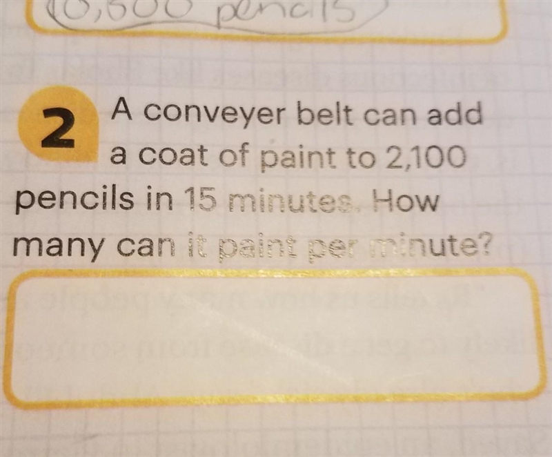 A conveyer belt can add a coat of paint to 2,100 in 15 minutes. How many can it paint-example-1