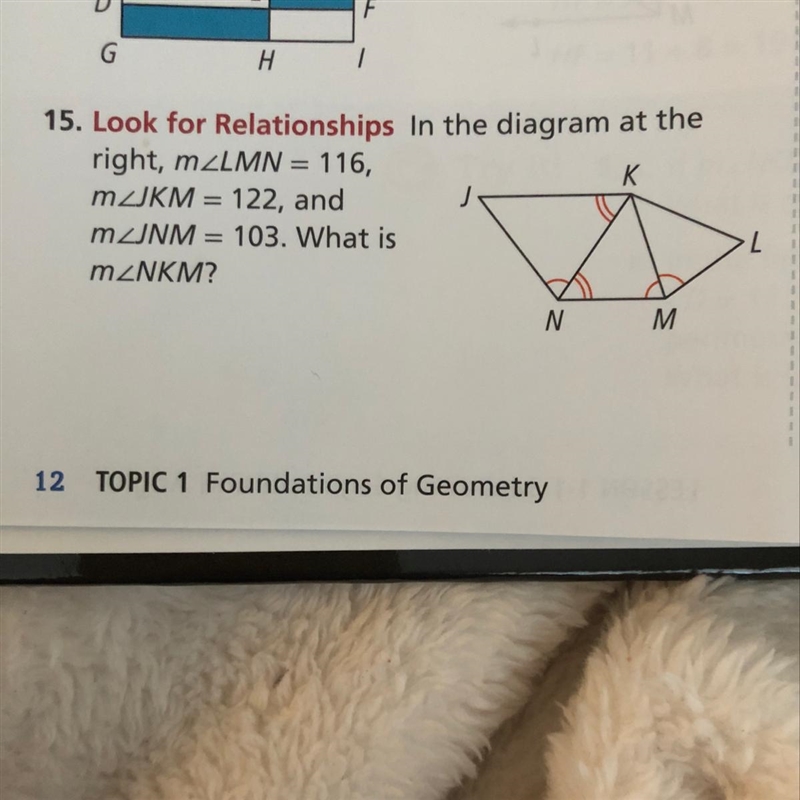 In the diagram at the right, m LMN = 116, M JKM = 122, and M JNM = 103. What is m-example-1