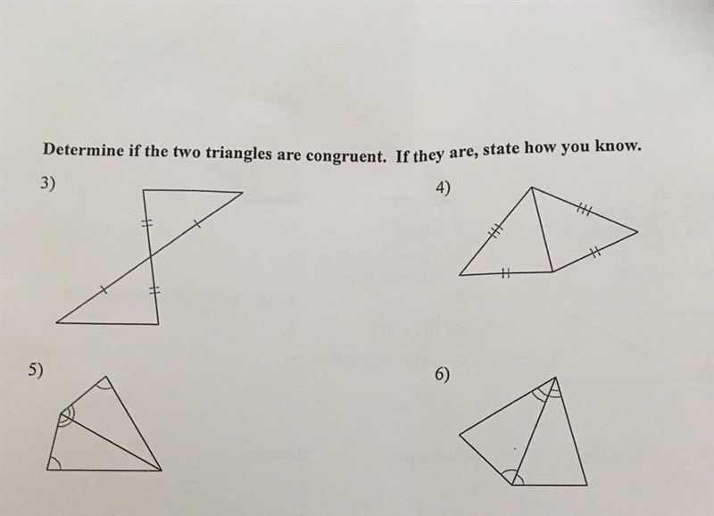 Determine if the two triangles are congruent. If they are state how you know.-example-1