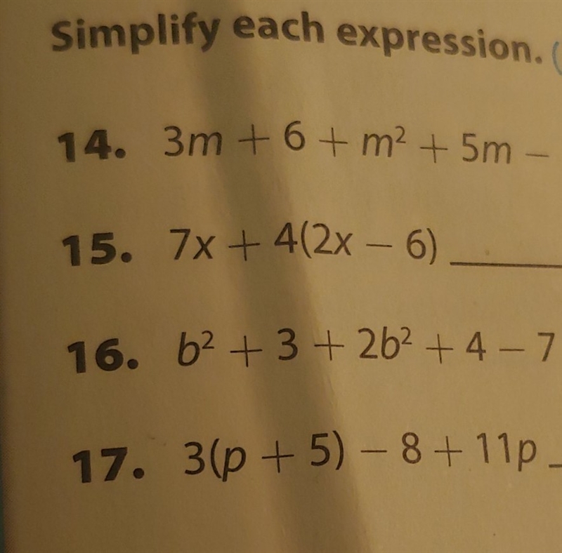 How to do 14-17.. or just give me the answer .​-example-1