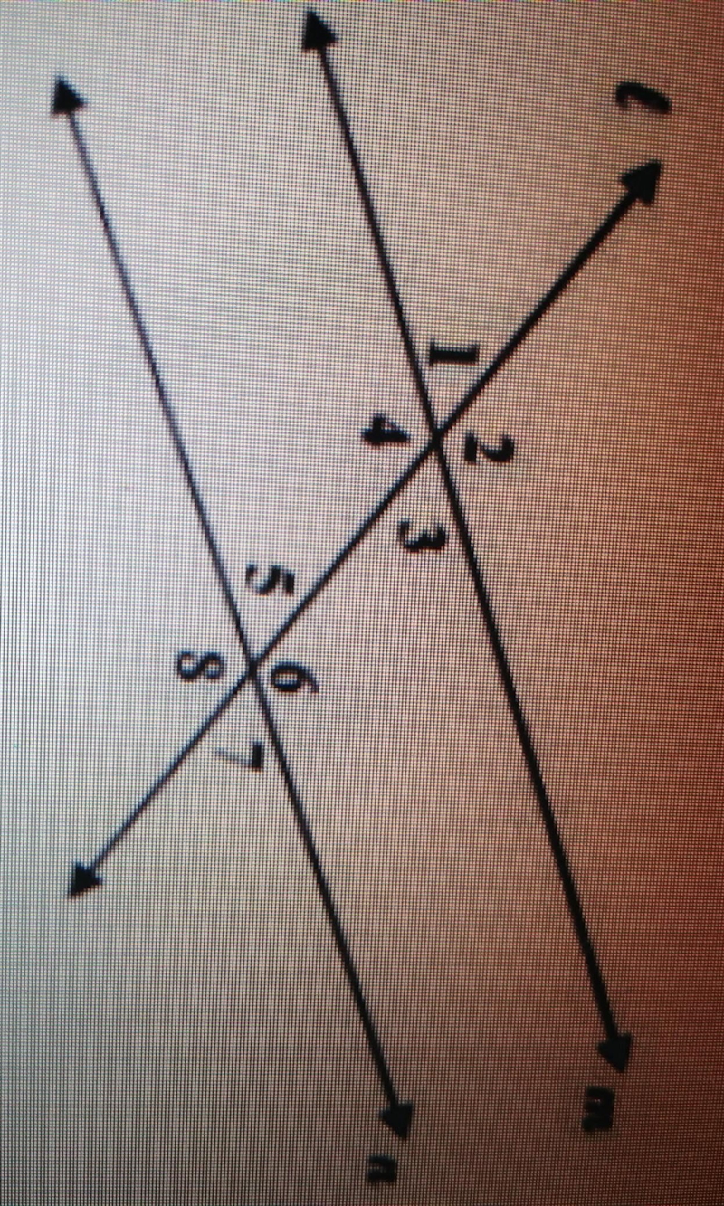 If m || n and angle 5 is 32 degrees, what are the other angle measures? A. m1= B. m-example-1