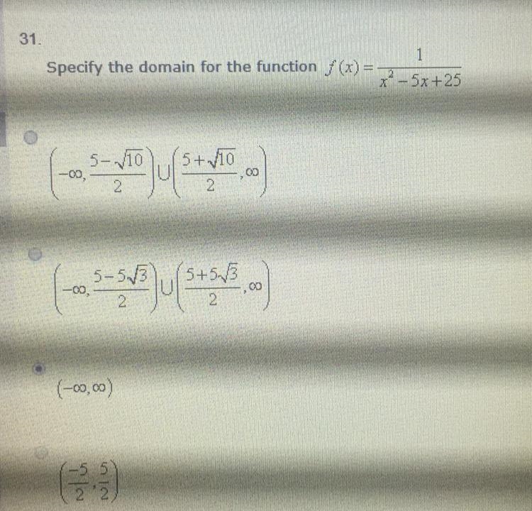 Specify the domain for the function !!! 10 points - Help needed !-example-1