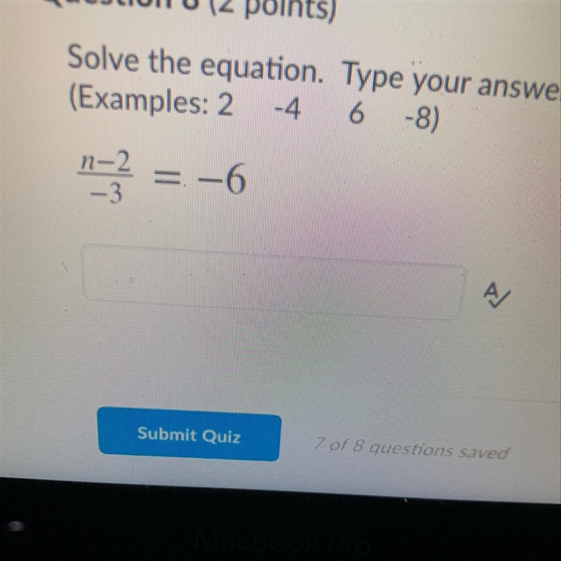 Solve the equation for n-example-1