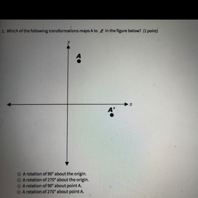 Which of the following transformations maps A to A’ in the figure below-example-1