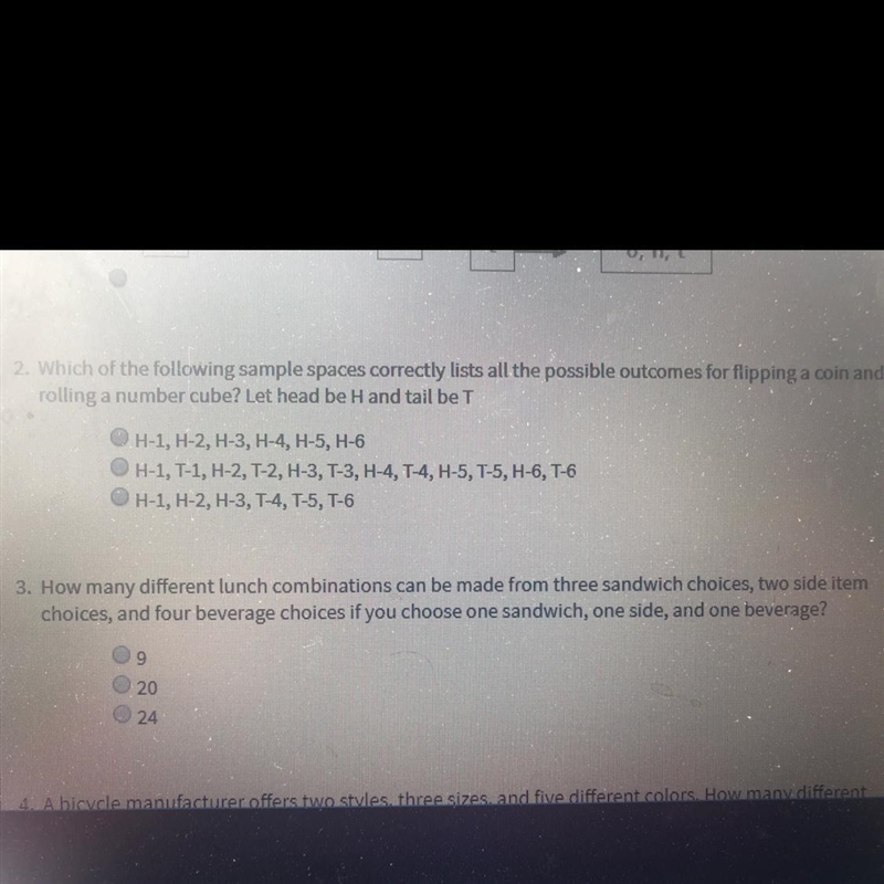 What the possible outcomes-example-1