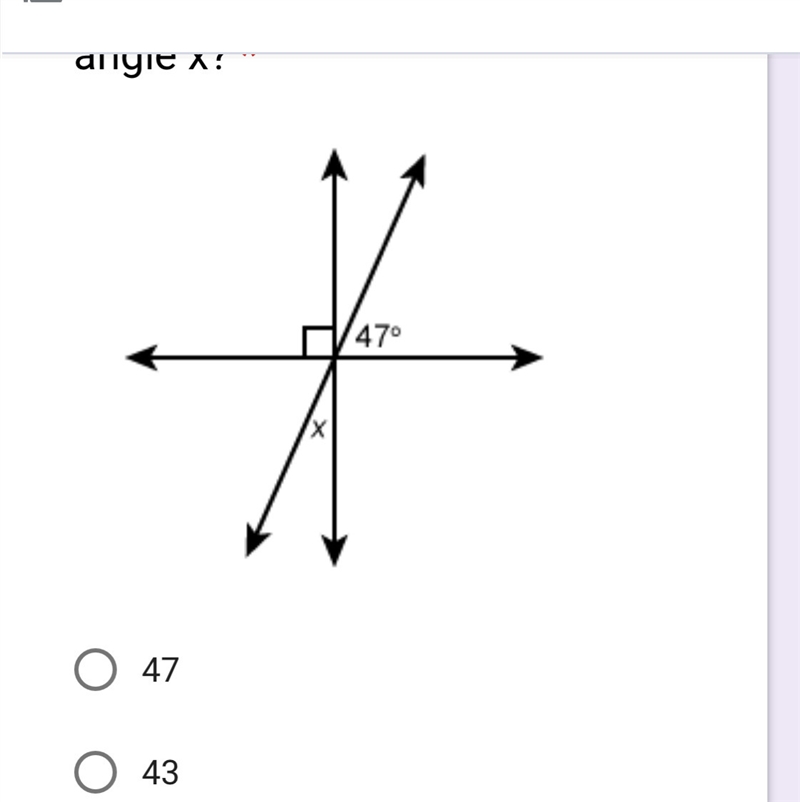 What is the measure angle of x-example-1