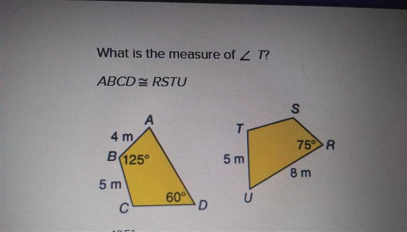 HELP ASAP!! what is the measure of T? 125° 110° 100° 60°​-example-1