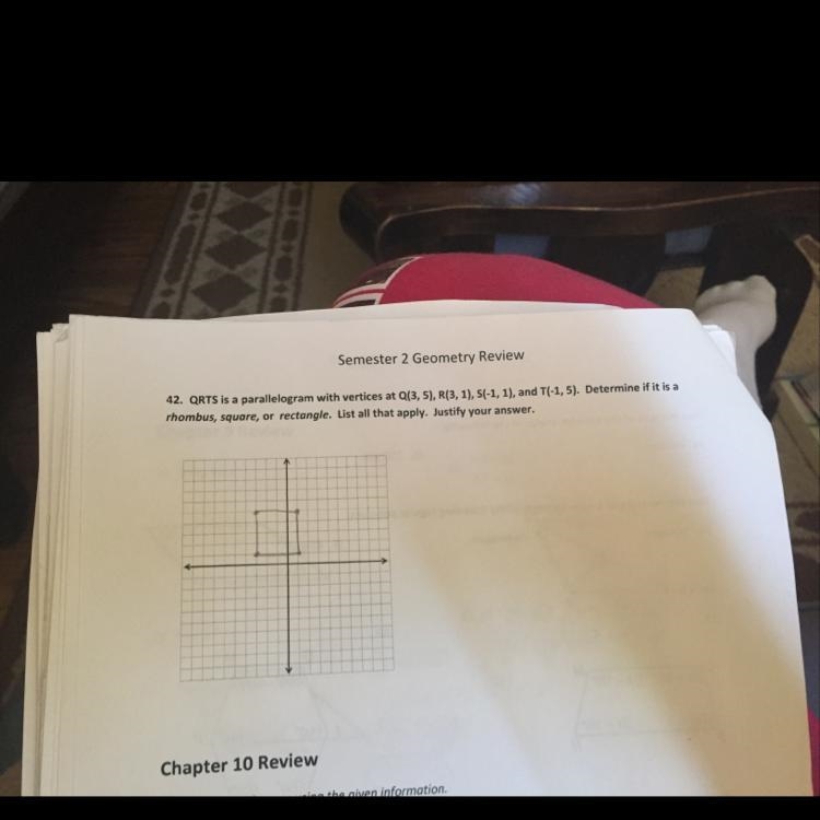 Is it a square, rhombus, or a rectangle? Why?-example-1