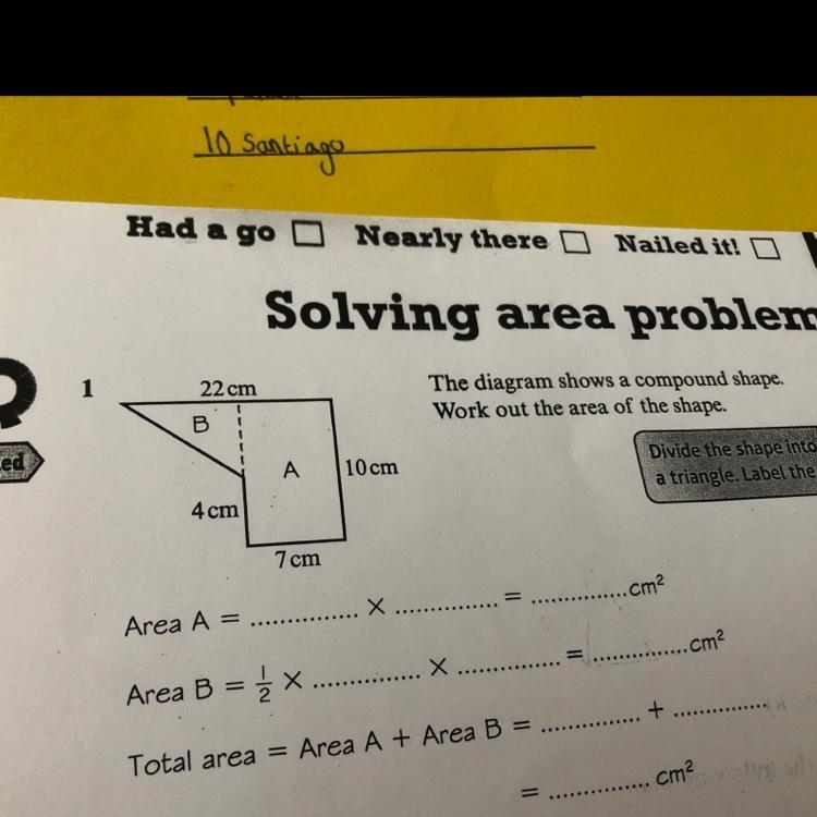 Work out the area of the shape-example-1