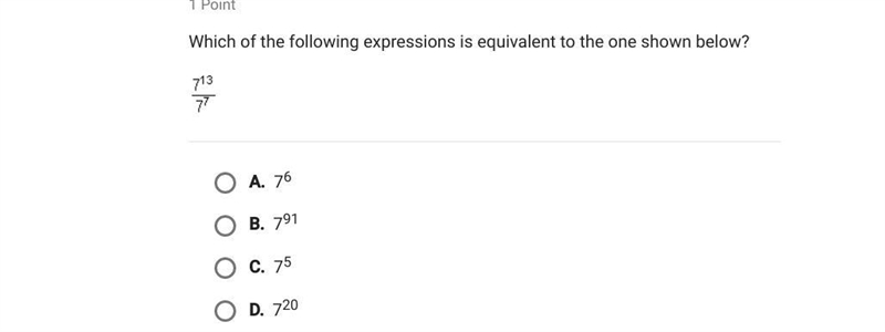 Which of the following expressions is equivalent to the one shown below?-example-1