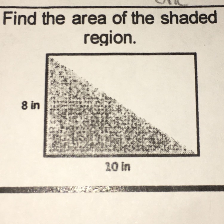 Find the area of the shaded region-example-1