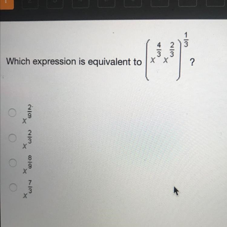 Which expression is equivalent?-example-1