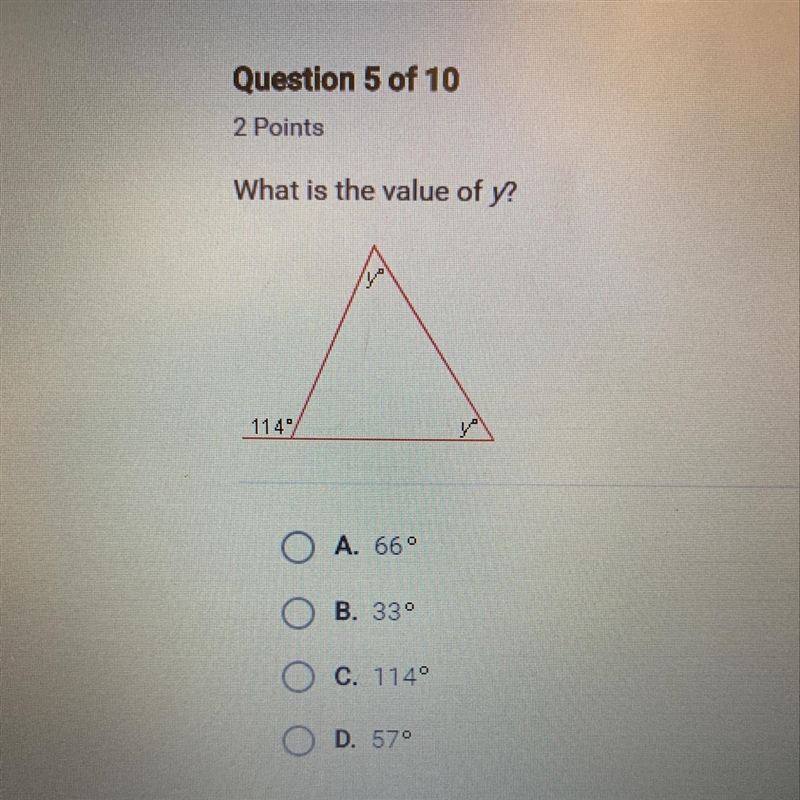 A. 66 B. 33 C. 114 D. 57-example-1