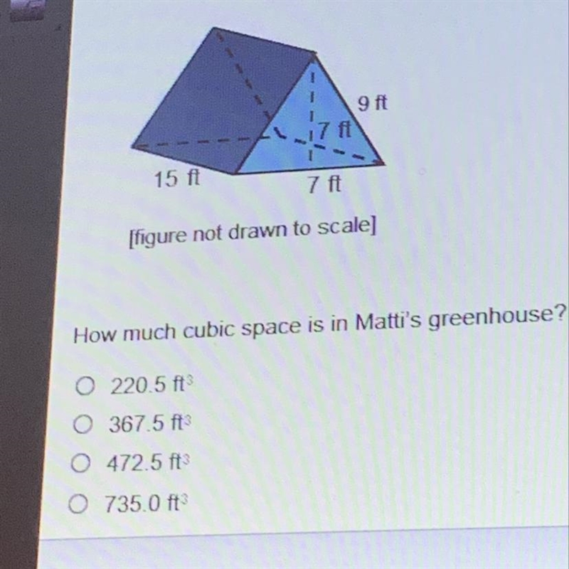 Matti built a greenhouse in his backyard as shown below-example-1