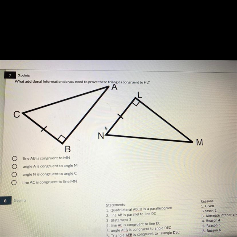 What additional information do you need to prove these triangles are congruent to-example-1