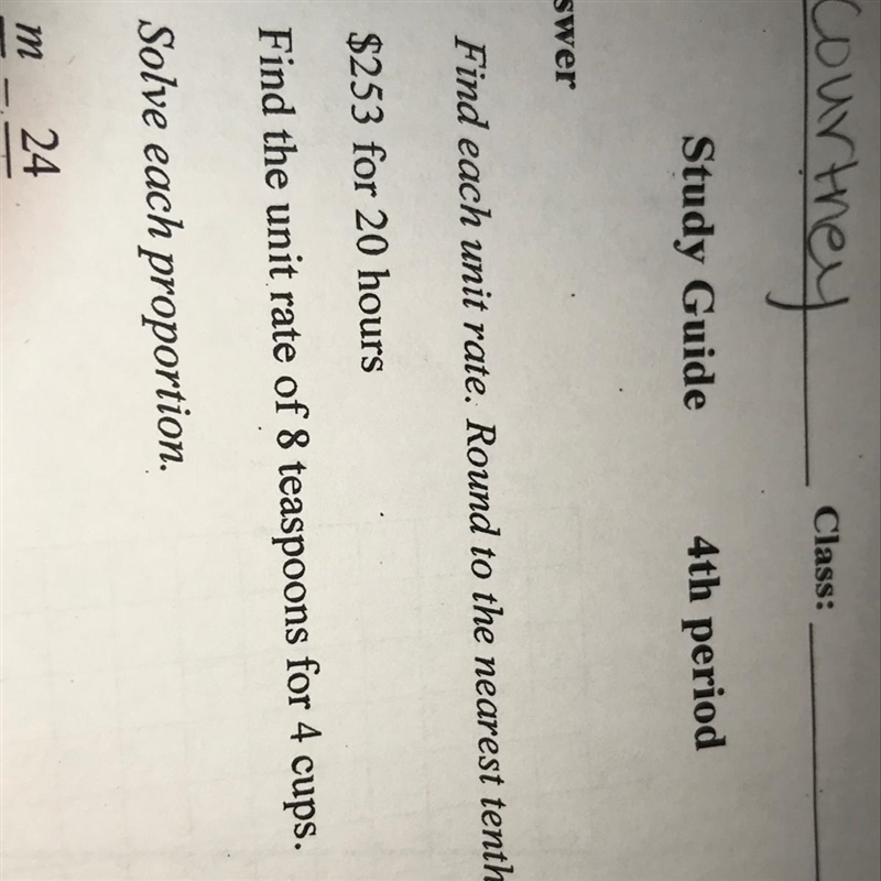 Find each unit rate. $253 for 20 hours-example-1