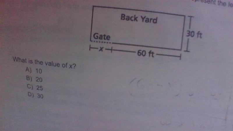 When Keisha installed a fence along the 200-foot perimeter of her rectangular backyard-example-1