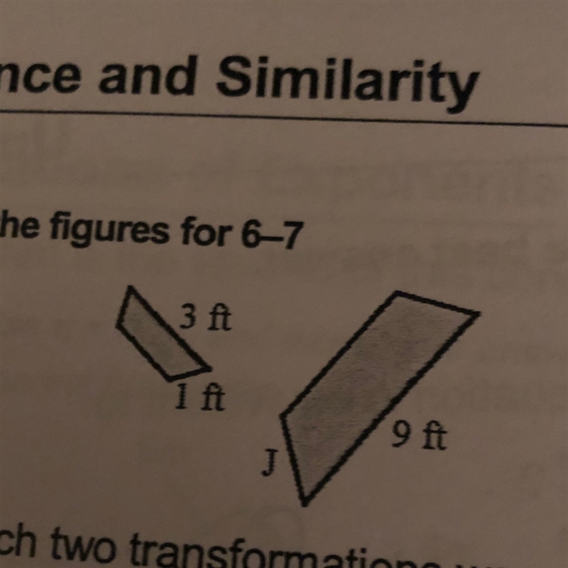 If these two figures are similar what is the measure of the missing side length J-example-1