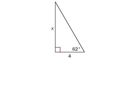 Find the value of x to the nearest tenth. A) 7.5 B) –4.4 C) 3.5 D) 1.9-example-1