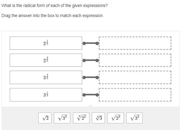 What is the radical form of each of the given expressions? (Photo)-example-1