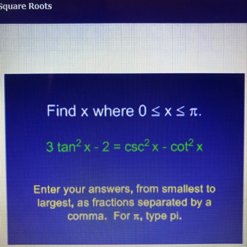 Square roots in trigonometry. I don’t understand please help?-example-1