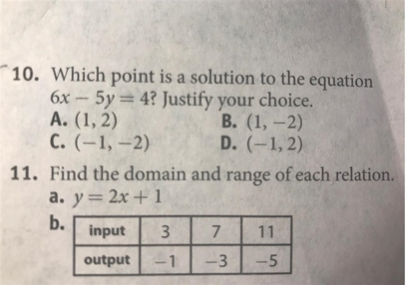 I need and explanation and answer for #10.-example-1