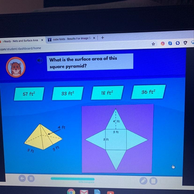 What is the surface area of this square pyramid-example-1