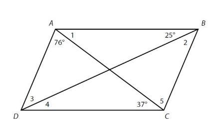 Please Help! Given parallelogram ABCD with the measures shown, what is the Measure-example-1