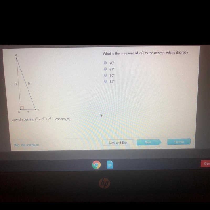 Which is the measure of-example-1