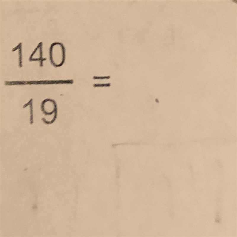 What is 140/19 as a decimal-example-1