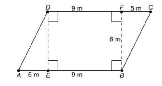 (WORTH 20 POINTS ANSWER ASAP) What is the area of this parallelogram? A) 40 m² B) 72 m-example-1