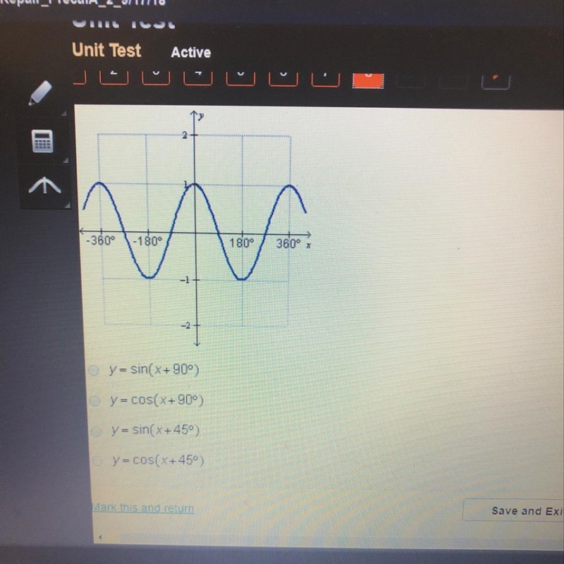 What is the equation of the graph below?-example-1