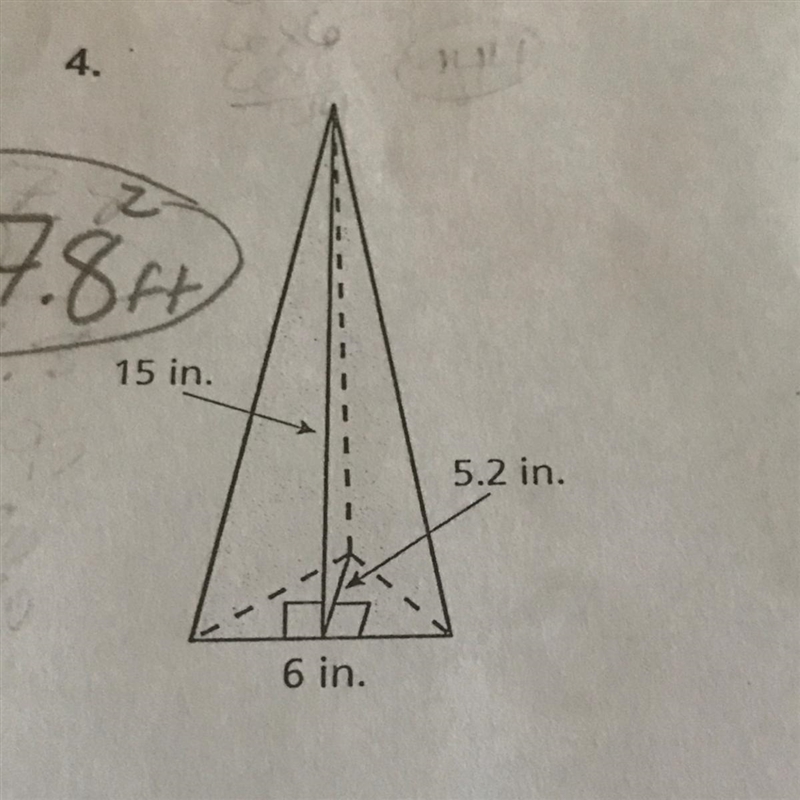 I need to find the surface area of this pyramid-example-1