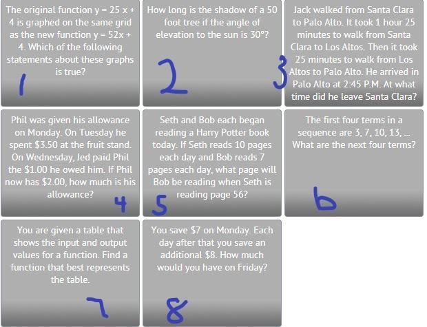 Problem Solving Strategy Categories Drawing a picture Making a Table Working Backwards-example-1